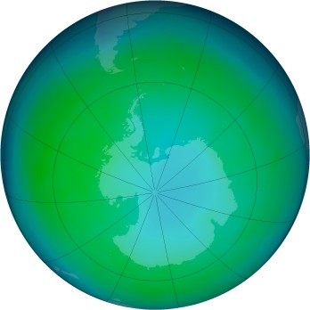 Antarctic ozone map for 1999-05